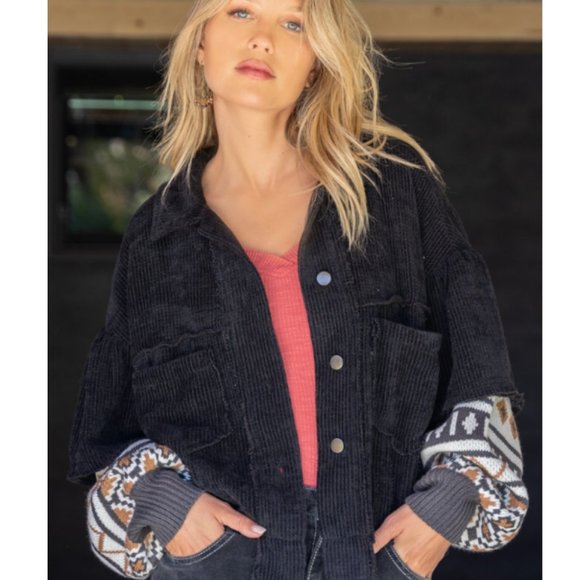 SMT1995 POL Spliced Corduroy Jacket - Picture 1 of 6